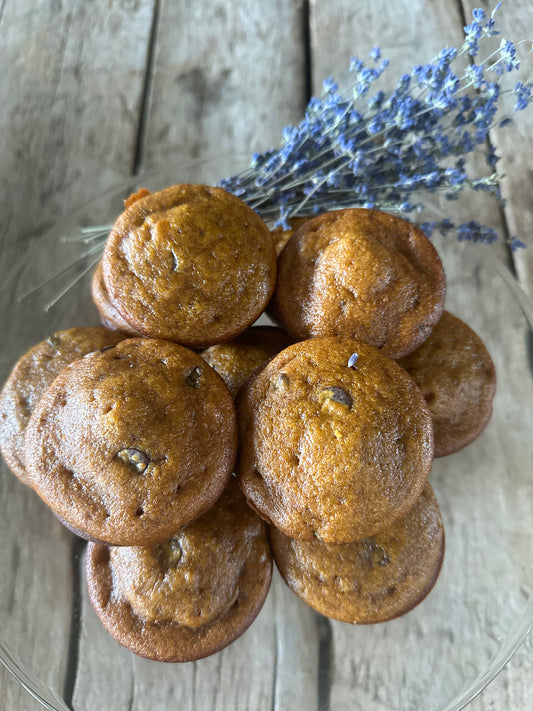 Lavender pumpkin muffin